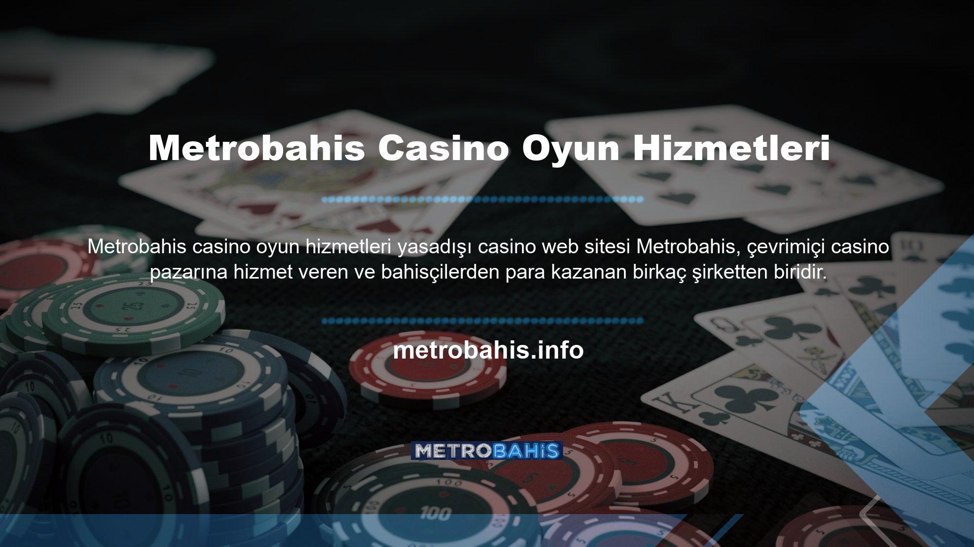 Metrobahis bahis sitesi, gerçek zamanlı bahis ve casino oyun hizmetleri söz konusu olduğunda internet lideridir ve içeriği, tüm oyuncuların ihtiyaçlarını akıllıca karşılamaktadır